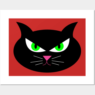 Black Cat Symbol Posters and Art